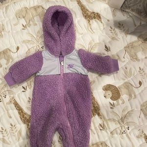 Nike Baby Sherpa Coverall in Violet